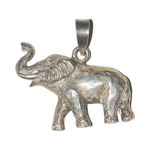 925 Sterling Elephant pendants Diamond cut